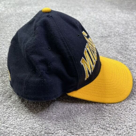 Hat Men’s 7 1/4 Blue Embroidered Logo Fitted - Picture 5 of 9